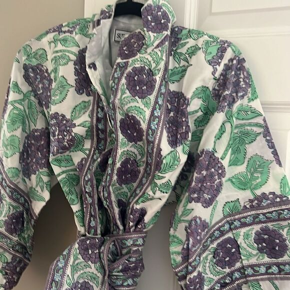 Sue Sartor XL Flounce Shorty - Blue Hydrangea- New - Picture 3 of 11